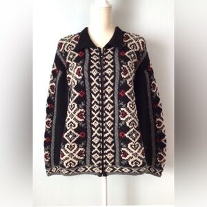 Vintage Maurices Shetland Wool Sweater Cardigan